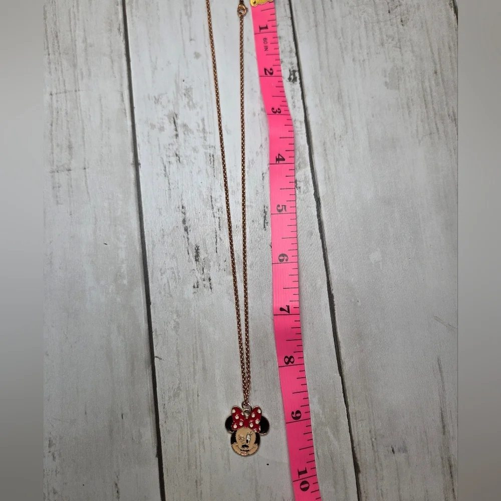 Kids Minnie Mouse Necklace - Red and Black
